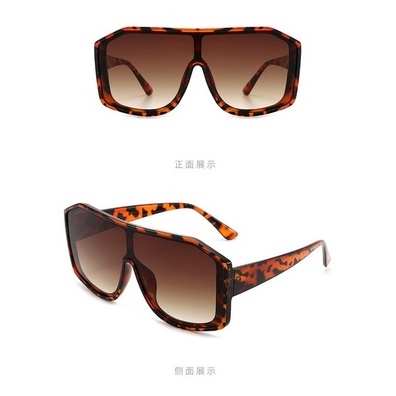 Kính mát gọng vuông lớn chống tia UV phong cách Hàn Quốc