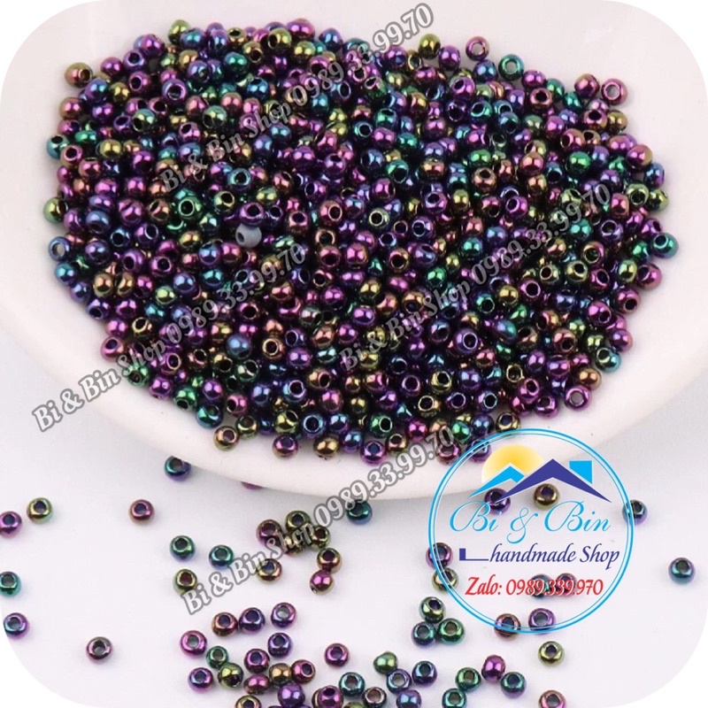 45g Hạt Cườm Màu Xi Mạ Đính Kết Trang Phục Thời Trang