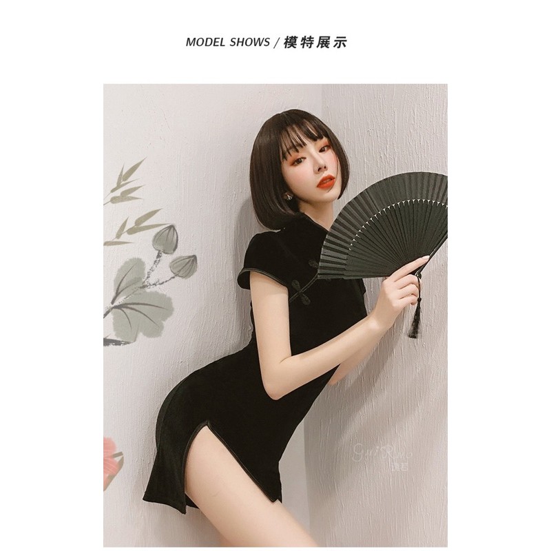 QR658 Sườn Xám Cách Tân | Cosplay Trung Hoa Gợi Cảm