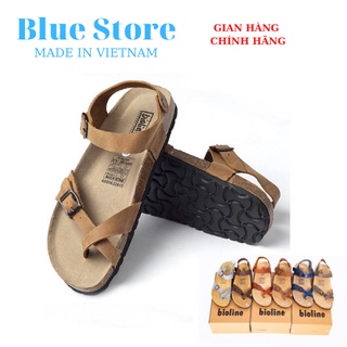 Dép quai hậu da bò xỏ ngón chính hãng Bioline - Blue Store mã D14