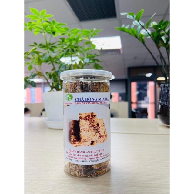 Thanh Bánh Gạo Lứt Chà Bông mix hạt dinh dưỡng Hộp 250g