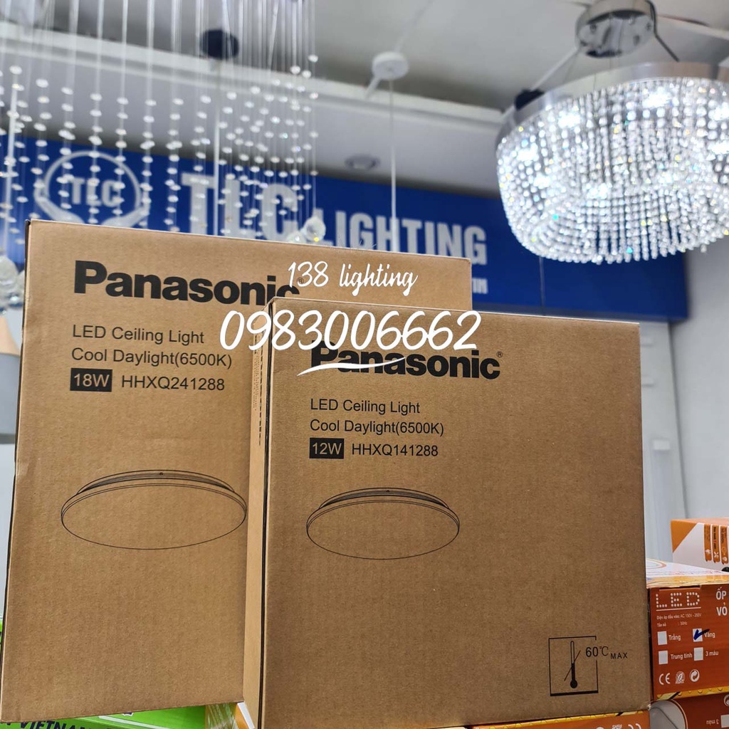 Đèn ốp trần tràn viền Panasonic 12-18W SIMPLE CEILING 2G tránh thu hút côn trùng