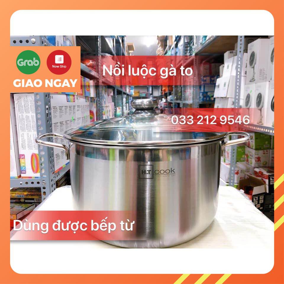 NỒI INOX SIZE LỚN HIỆU HT COOK (CÔNG TY FIVESTAR) từ size 26/28/30 cm dùng được bếp điện từ