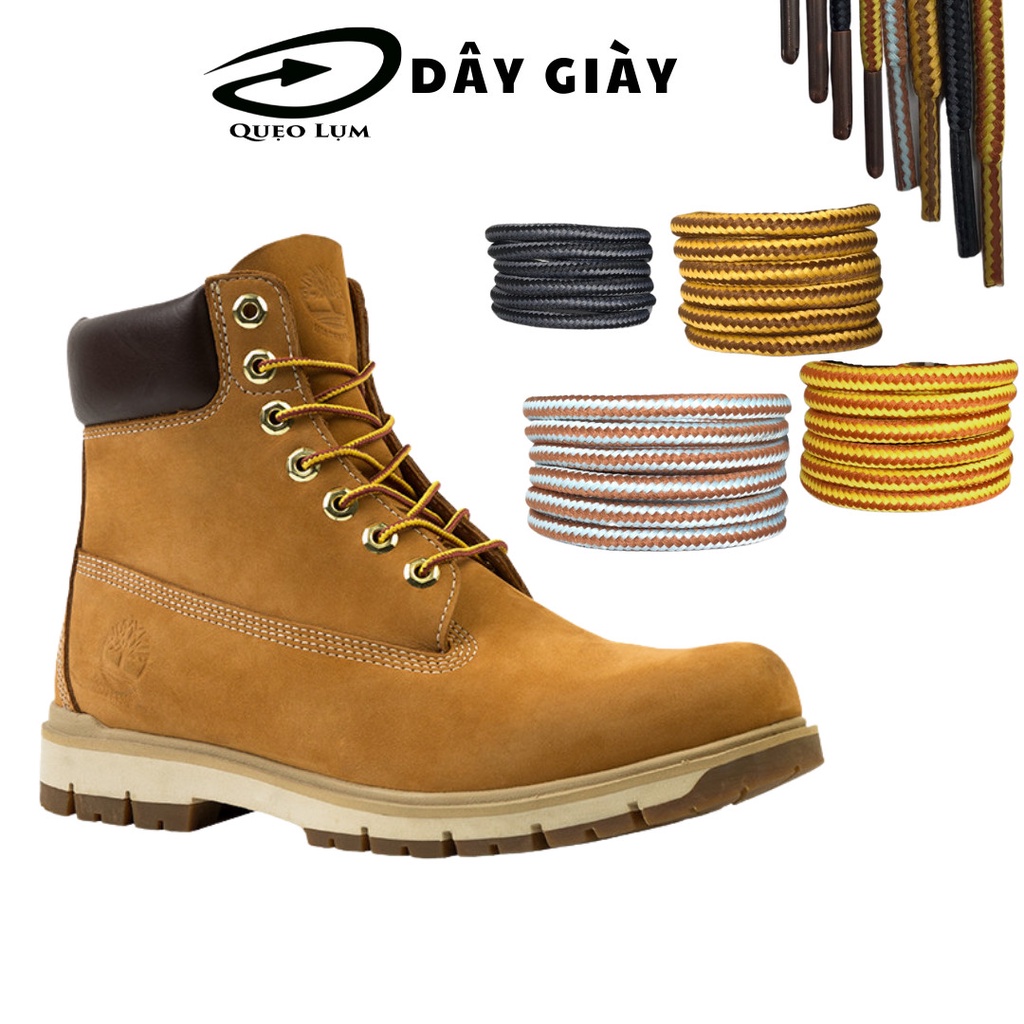 Dây giày bản tròn dài 120cm-140cm nhiều màu dùng thay thế cho giày boots, Timberland, Dr.Martens, giày thể thao...