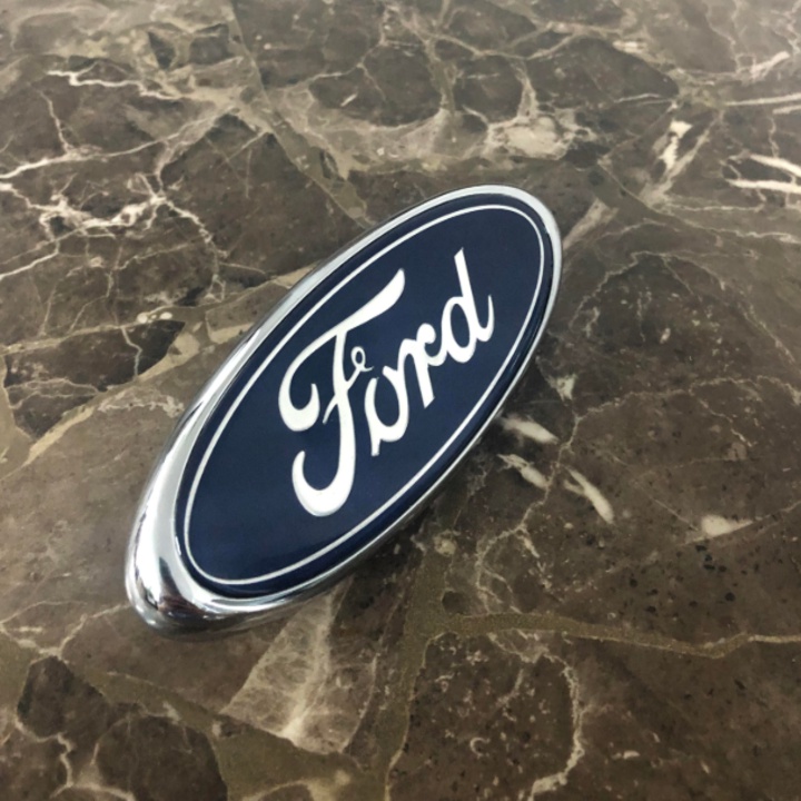 Logo biểu tượng trước và sau xe ô tô Ford, kích thước 11.5*4.5cm, 14.5*6.5cm, 15*6cm và 14.5*6cm