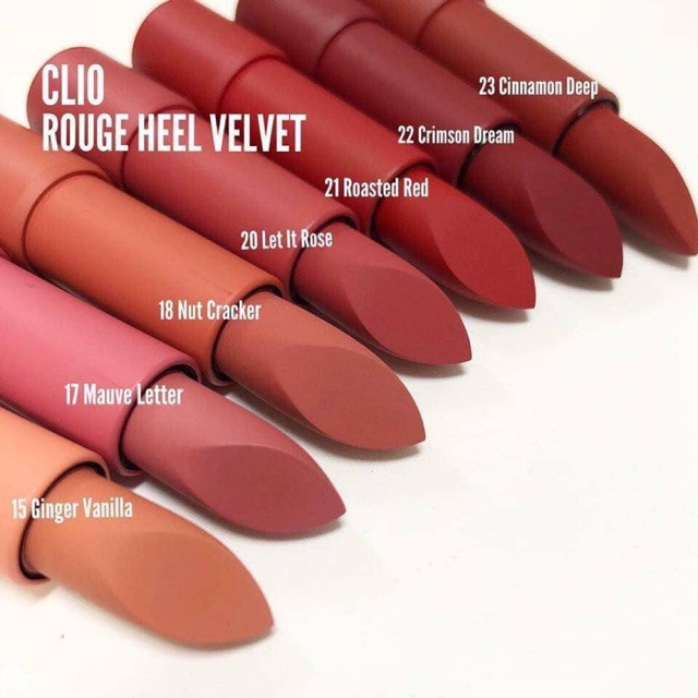 Son thỏi Clio Rouge Heel Velvet