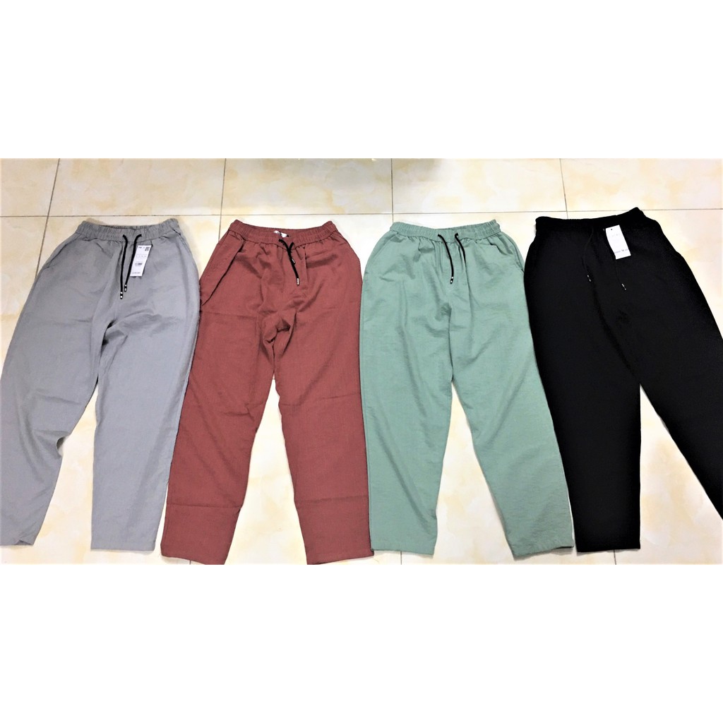 Quần dài Nam Nữ form dáng đẹp rộng thoải thoáng khí co dãn không bai xù