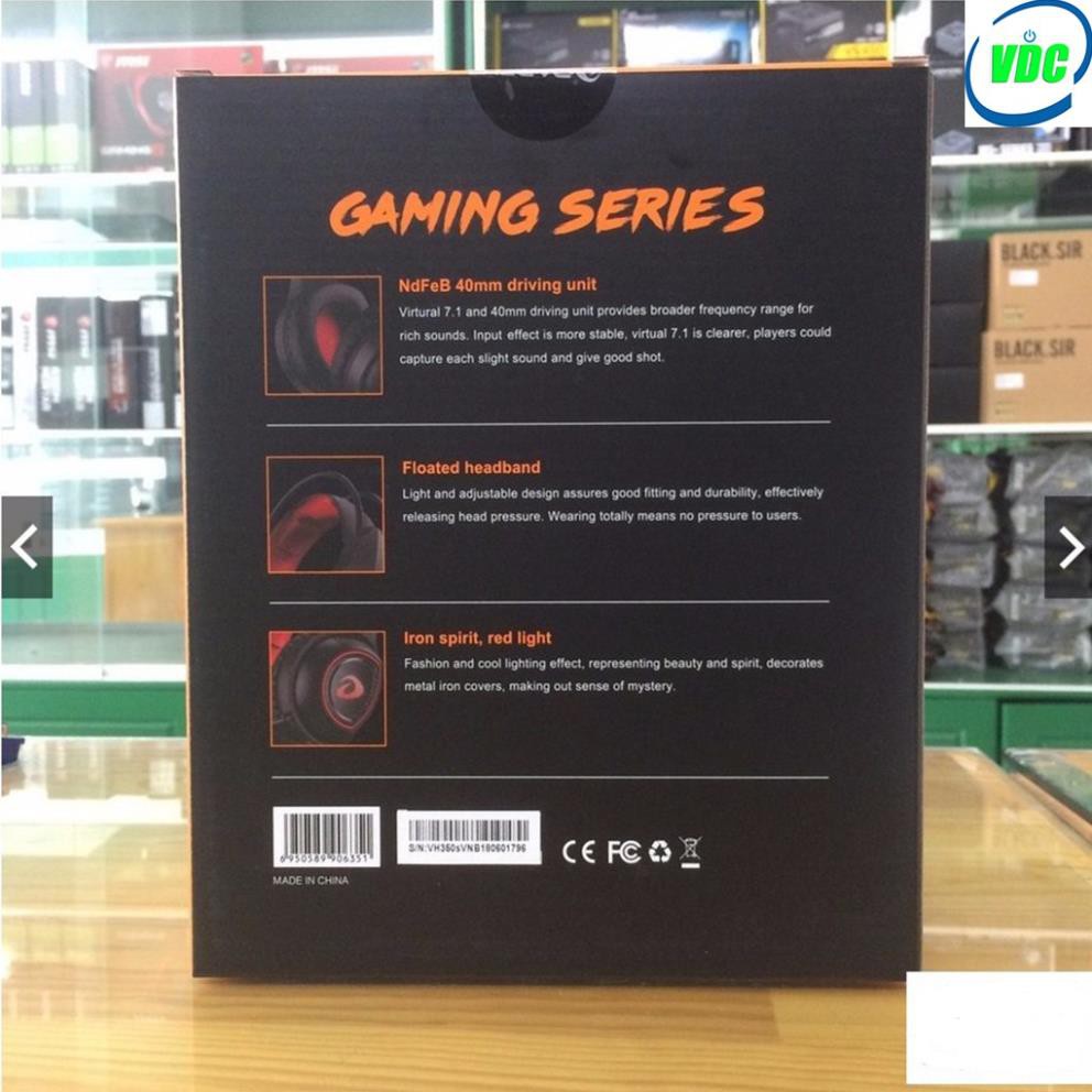 Tai nghe chụp tai Gaming Dareu VH350s - Âm thanh giả lập 7.1 - Bass siêu căng - Bảo hành 24 tháng