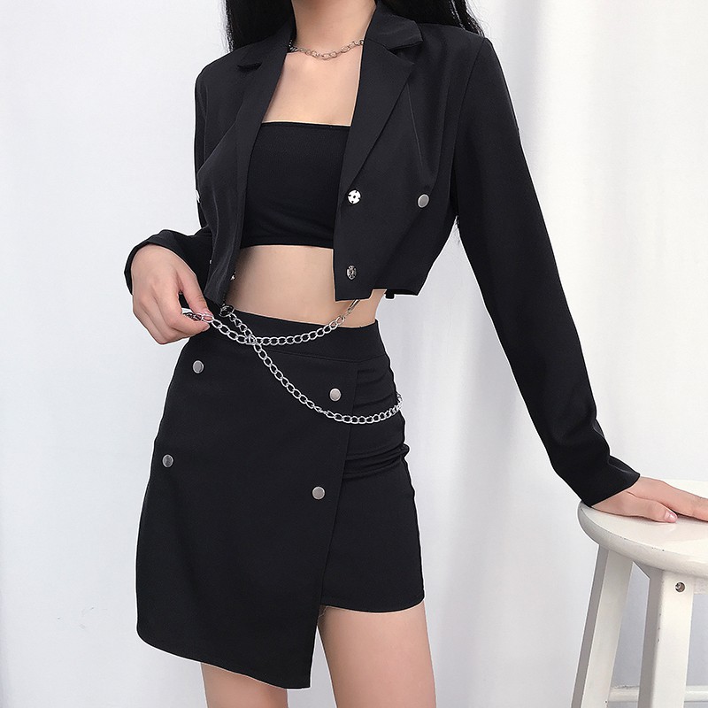 (A5000) áo ulzzang vest thiết kế gắn xích size S M L(kèm ảnh khách) | BigBuy360 - bigbuy360.vn