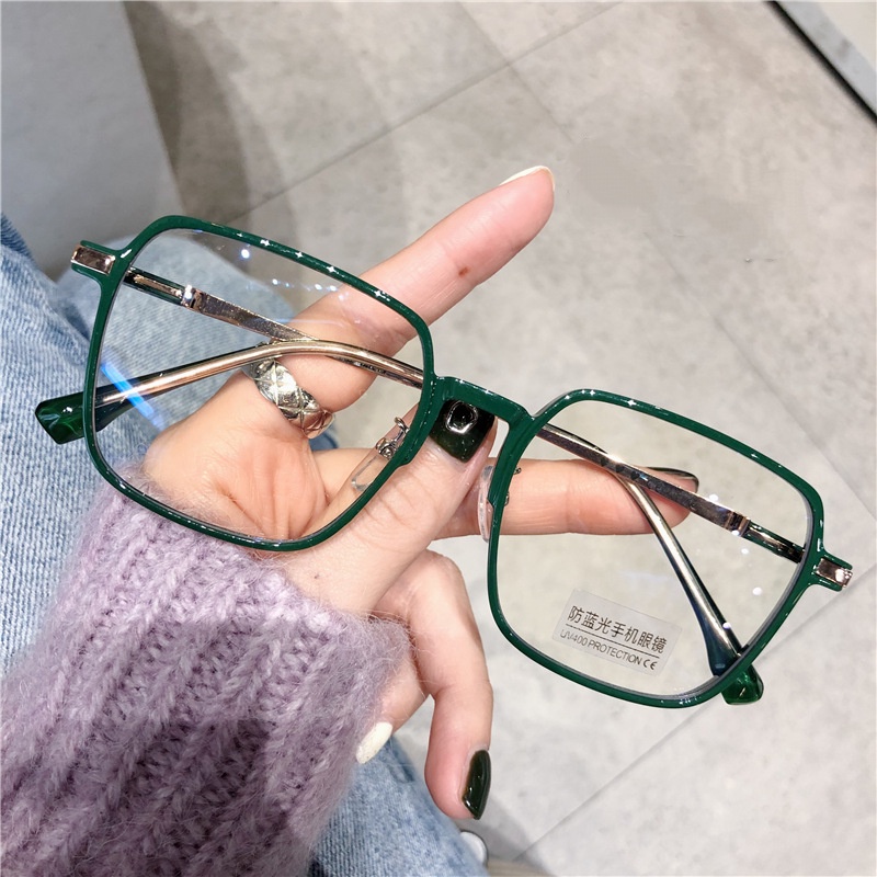 Kính cận VIENDO gọng lớn có tròng trong suốt đổi màu chống ánh sáng xanh/ tia uv400 0~6.0 độ