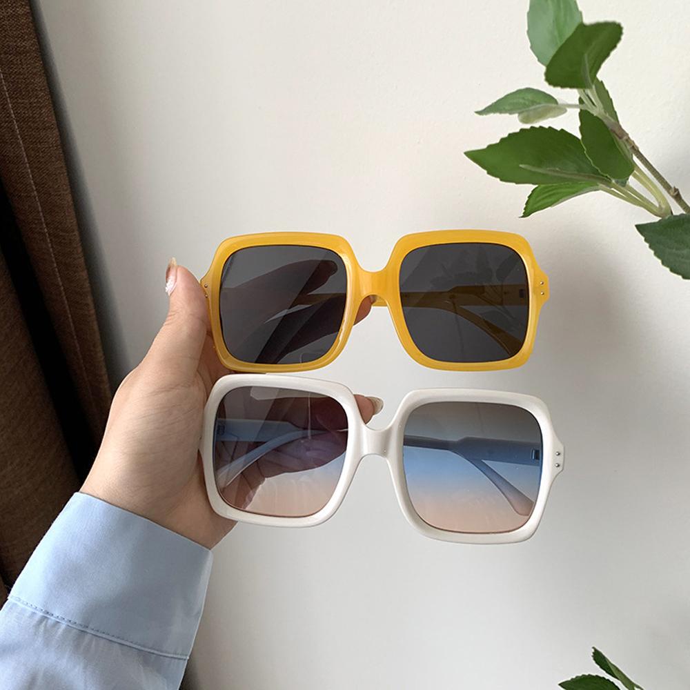 Kính Râm Oversize Chống Tia UV Họa Tiết Hình Học Màu Gradient Dành Cho Nam