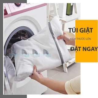 TÚI GIẶT BẢO VỆ QUẦN ÁO/Túi giặt chăn, ga thảm cỡ lớn 60x60cm, lưới mắt nhỏ cao cấp