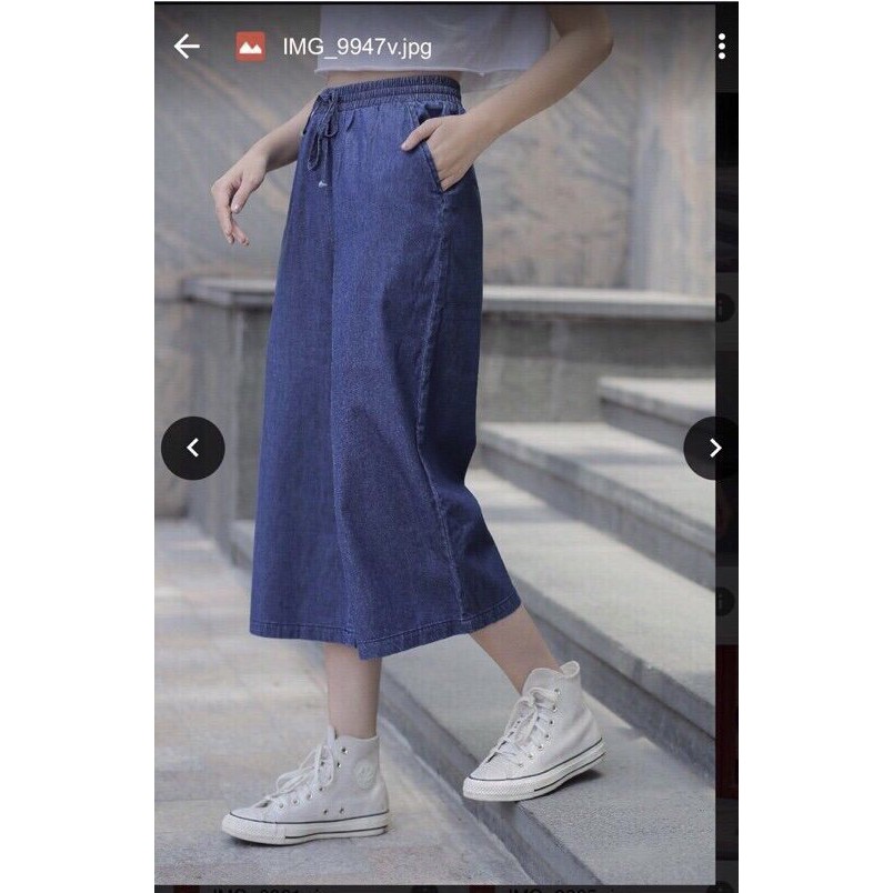 [3 SIZE 45-58KG] QUẦN JEAN GIẤY, CARO DÀI ỐNG RỘNG NỮ THỜI TRANG