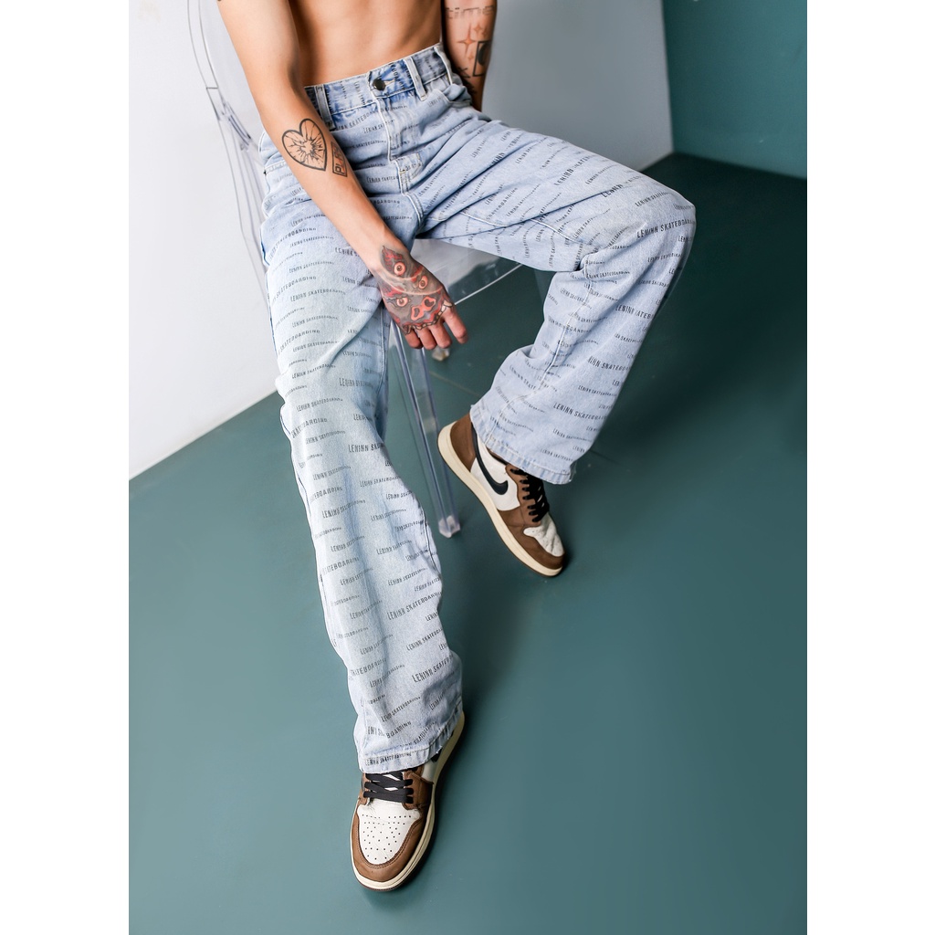 Quần denim LENINN Wavy Logo