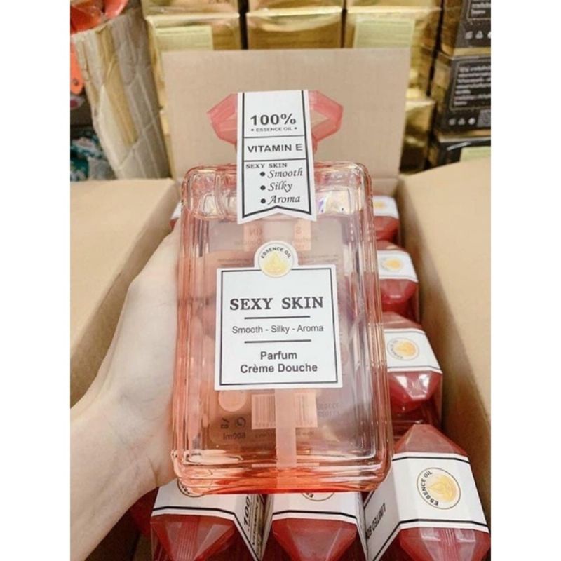 Sữa Tắm Hương Nước Hoa SEXY SKIN Thơm Lâu, Đậm Đặc 600ml