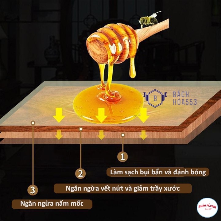 Sáp đánh bóng đồ gỗ Beewax 80g