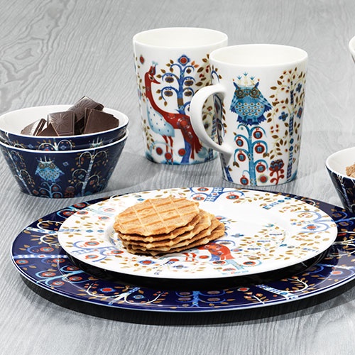 Đĩa sứ Taika Iittala phong cách Bắc Âu màu Trắng - Size 20/22/27cm