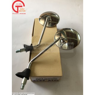 KÍNH XE MÁY CHÍNH HÃNG XE SH MODE (KIỂU TRÒN INOX)