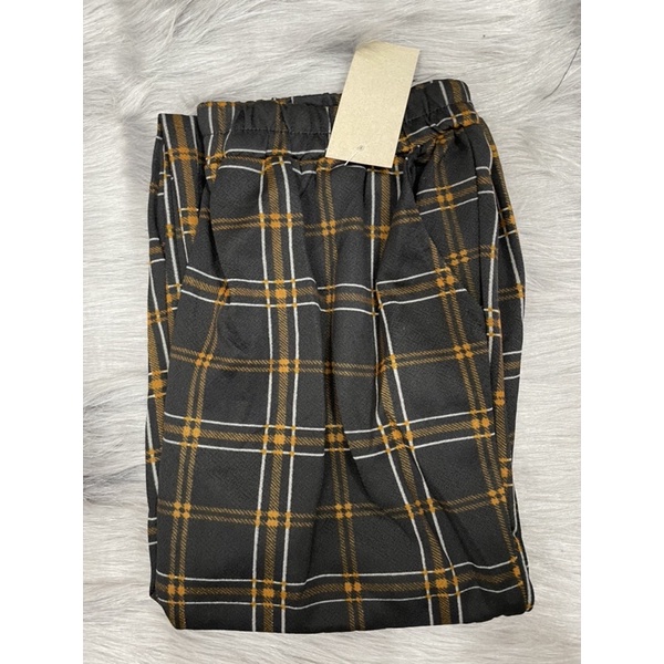 Quần Baggy Caro kẻ sọc hiện đại trẻ trung ống ôm dáng suông thoải mái phong cách năng dộng chuẩn form