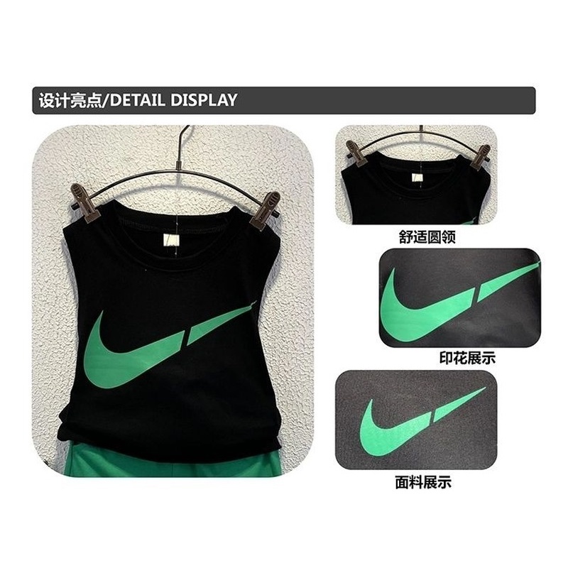 Set Áo Thun Sát Nách Và Quần Short Mới Cho Bé Trai