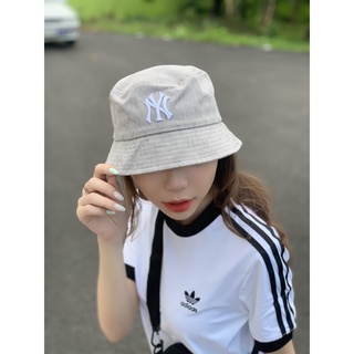 Nón bucket mlb cotton cao cấp, nón thời trang na20 màu xám