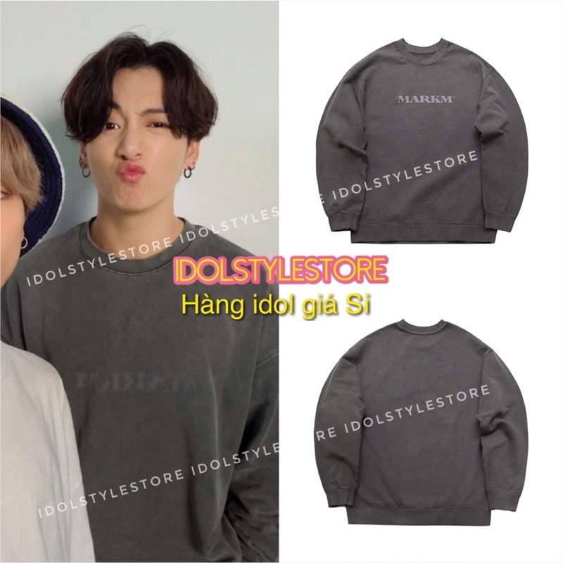 ( Áo kèm card idol) áo nỉ sweater Markm Jungkook BTS