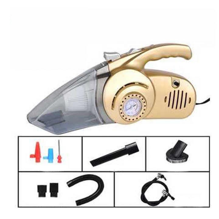 Máy HÚT BỤI - BƠM LỐP - ĐÈN - ĐO ÁP SUẤT 4in1 đa năng