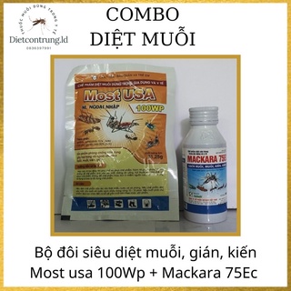 Combo diệt muỗi tận gốc mackara 75ec + most usa ''