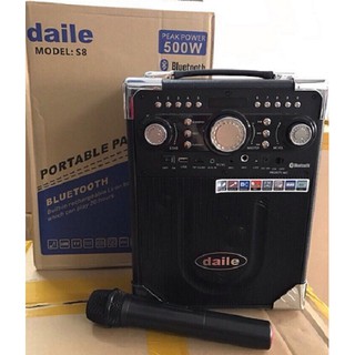 Loa kéo karaoke daily S8 tặng 1 Mic không dây