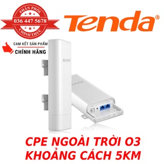 Router Wifi TENDA O3 5Km CPE ngoài trời 2.4GHz 11n 150Mbps - 1 Thiết Bị - Hàng Chính Hãng