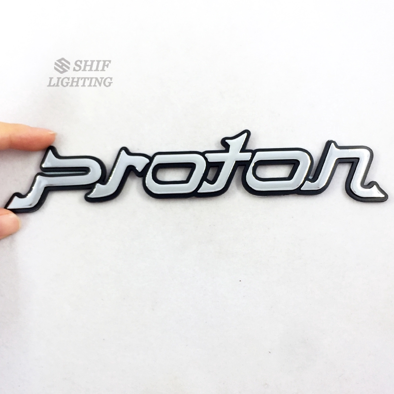 Sticker PROTON nhựa abs xinh xắn trang trí xe hơi