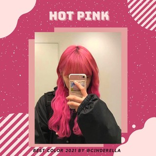 Thuốc nhuộm tóc Hot Pink (kèm trợ nhuộm, găng tay)