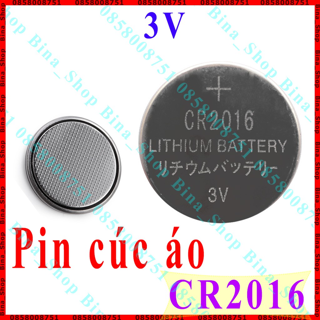 Pin cúc áo lithium CR2016 3V