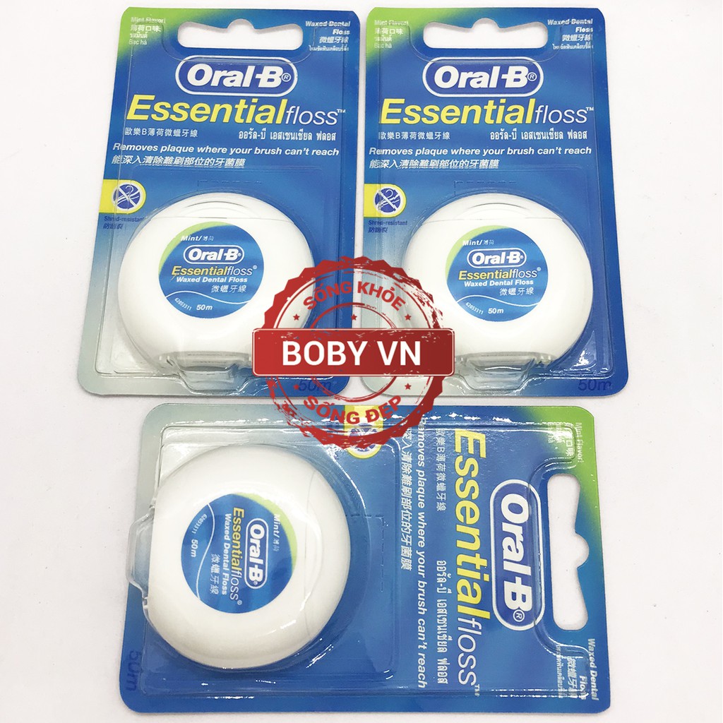 Chỉ Nha Khoa Oral-B Essential Floss (50m/cuộn)