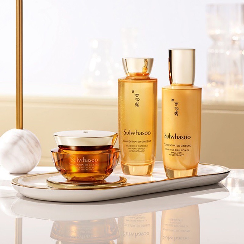 [Phiên bản mới] Nước cân bằng và sữa dưỡng Nhân sâm chống lão hóa da Sulwhasoo Concentrated Ginseng