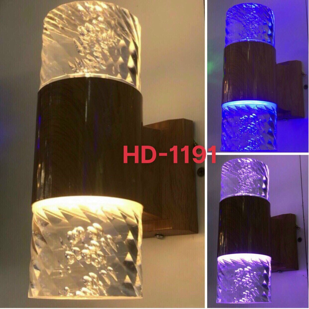 Đèn led trụ Atimol pha lê 2 đầu 3 chế độ màu,7 màu  phi 90 và bộ linh kiện đèn trụ ,đèn chày