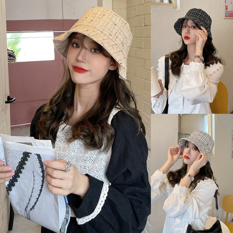 Mũ Tai Bèo Chống Nắng Họa Tiết Kẻ Sọc Thời Trang Thanh Lịch