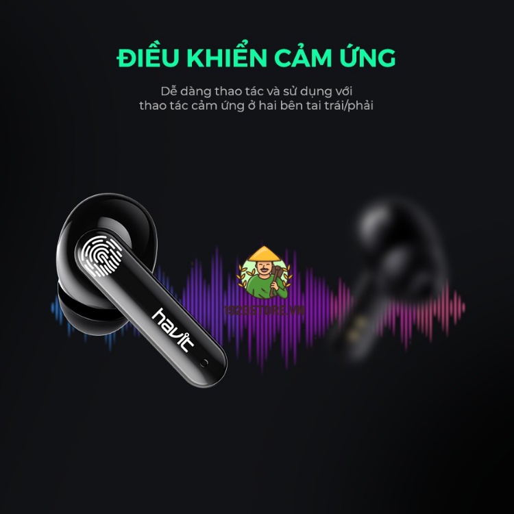 Tai Nghe Gaming TWS HAVIT TW938, Bass Chất Game Mượt, Chip ATS3015 Giảm Độ Trễ 0.05s - BH 12 Tháng