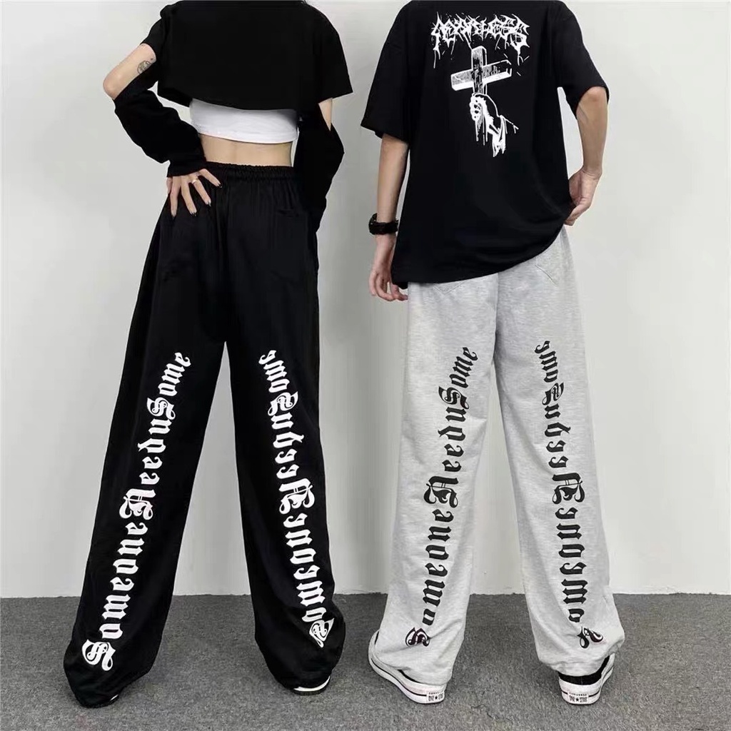 Quần Jogger Ống Rộng Nam Nữ Dây Rút, Quần Thể Thao Unisex Chất Poly Co Dãn Chống Nhăn | BigBuy360 - bigbuy360.vn