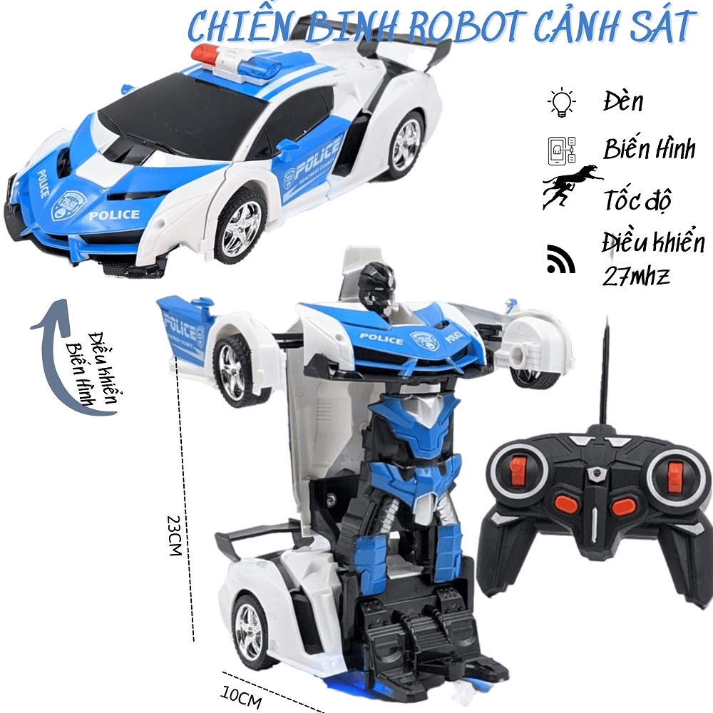 Xe Điều Khiển Từ Xa Biến Hình Siêu Nhân Robot