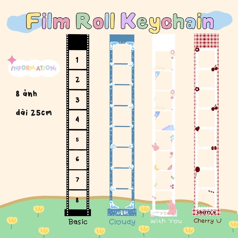 KEYCHAIN / MÓC KHÓA CUỘN PHIM HÌNH THEO YÊU CẦU