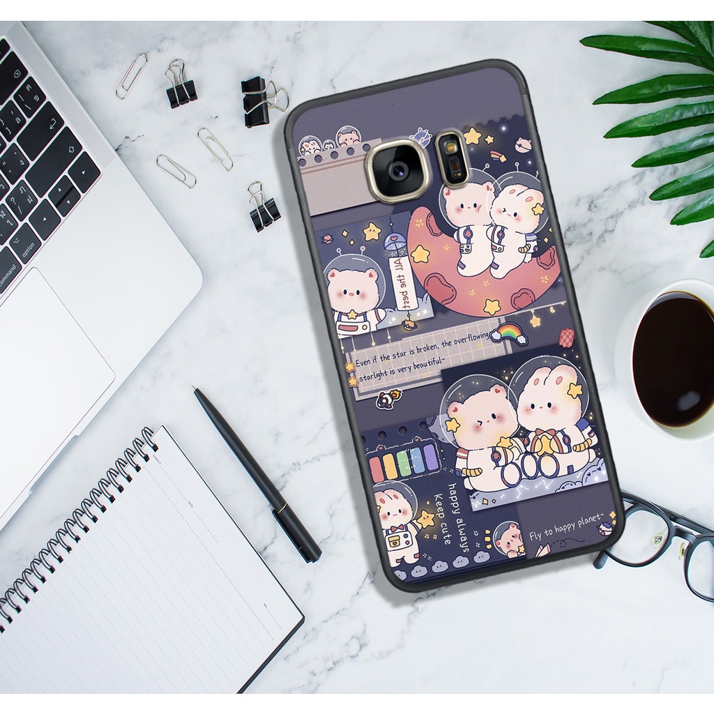 Ốp Lưng SamSung A9 PRO - C9 PRO - NOTE 7 - NOTE FE - A8 STAR , In Hình "Lovely Bear". Đẹp, Bền, Màu Sắc Bắt Mắt.