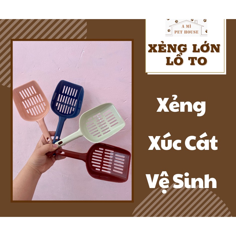 Xẻng xúc cát vệ sinh cho mèo loại lớn lổ to