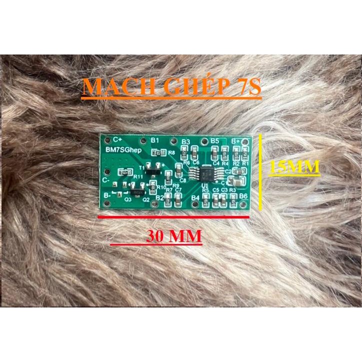 Mạch ghép 7S 29.4V , dùng ghép với các mạch pin zin. BN.