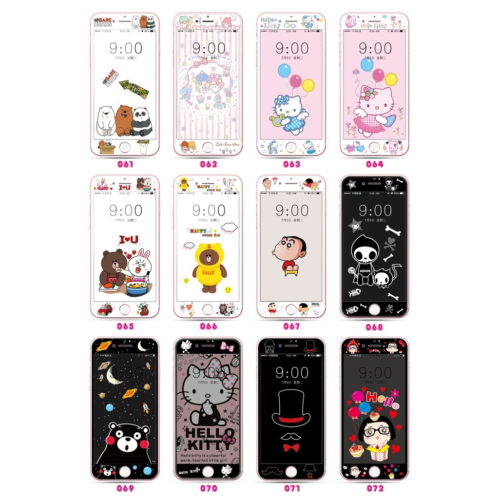 Kính cường lực bảo vệ màn hình thích hợp cho iPhone 6 8 6s 7 Plus Se2 8plus 6plus 7plus