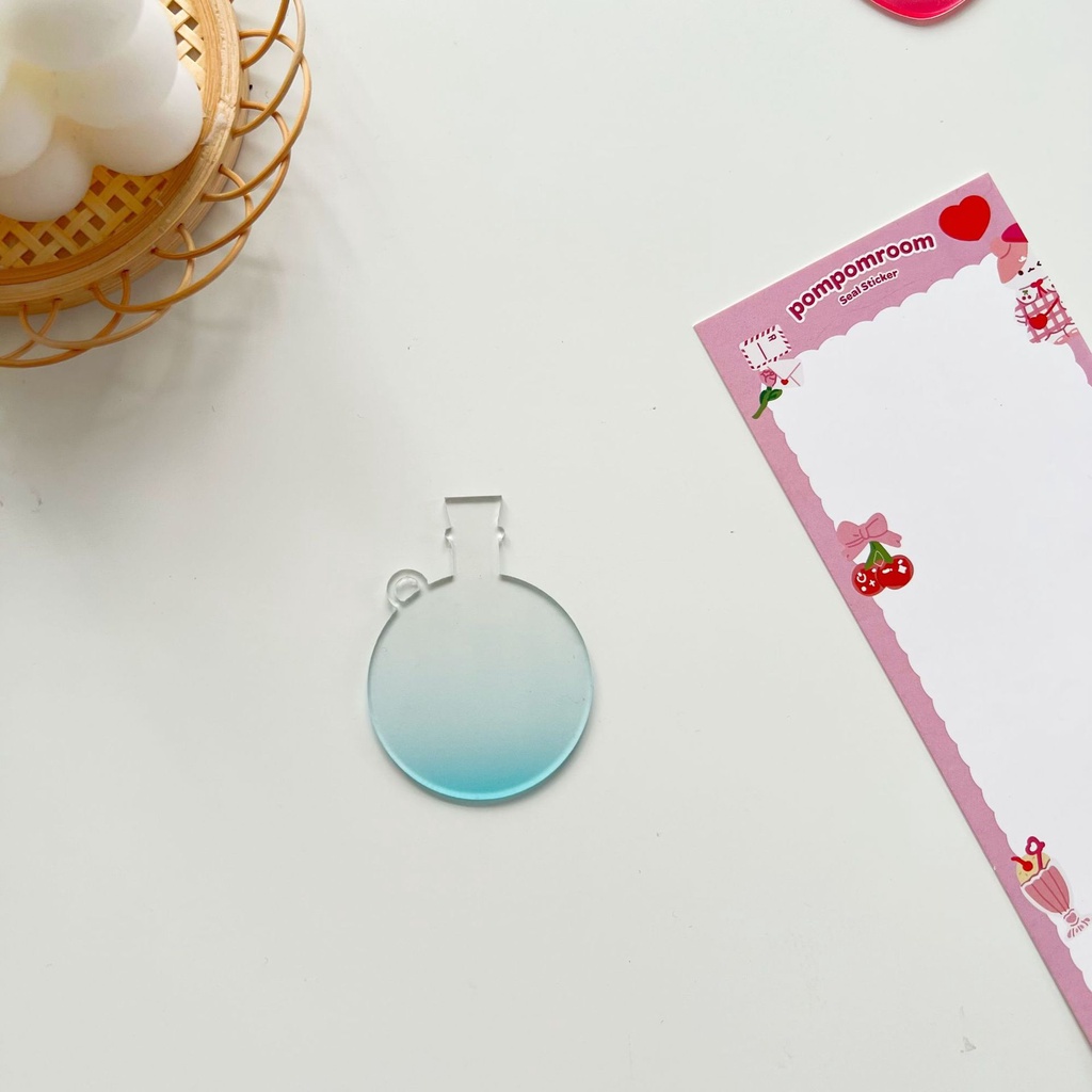 Chuông Gió Bằng Acrylic Trong Suốt Màu Gradient Độc Đáo DIY Dùng Trang Trí Móc Khóa / Thẻ Cuckoo
