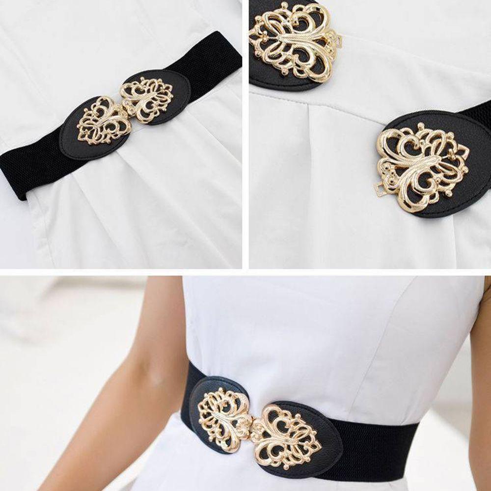 ROSE Thắt Lưng Bản Rộng Co Giãn Trang Trí Quần Áo Sweater Cho Nữ
