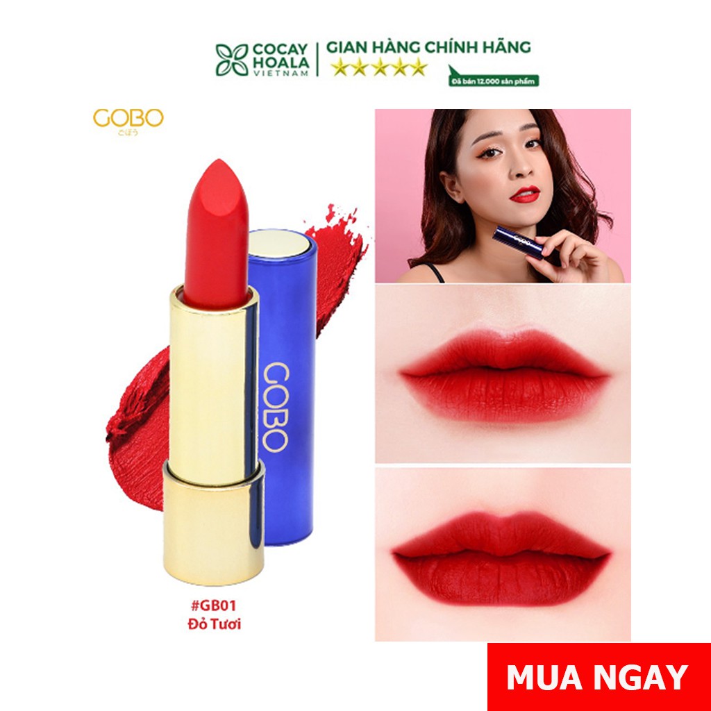 Son môi chính hãng - son thiên nhiên không chì dành cho bà bầu Cocayhoala Gobo Nature matte 4.5g