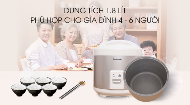 Nồi cơm điện panasonic 1.8l RS-MVN187LRA