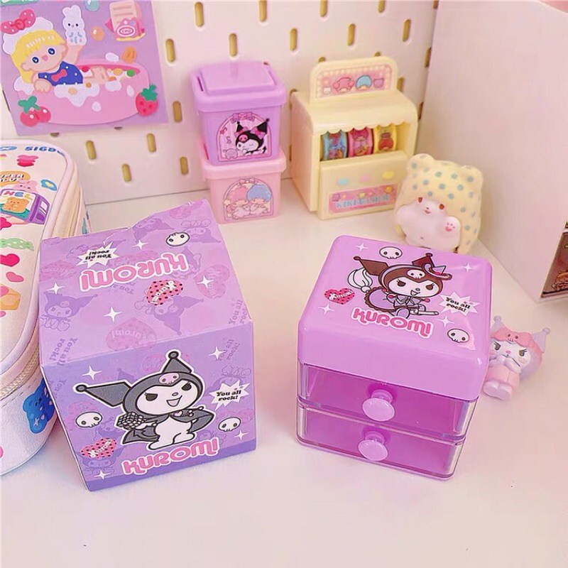 Tủ mini 2 ngăn siêu dễ thương